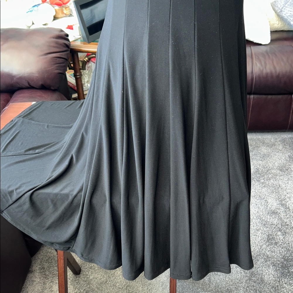 Jessica Howard Perfect Black Dress with Neckline with Pearls & Sequins Size 10 - Picture 11 of 14